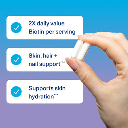 Vital Proteins Collagen Peptides Beauty Edition Capsules — 2.5g per Serving, Biotin & Vitamin C, 30 Servings
