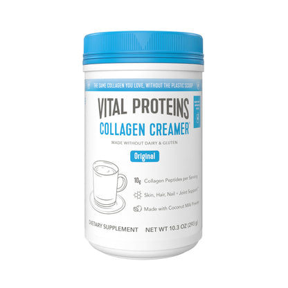 Vital Proteins Collagen Peptides Powder – Original Coffee Creamer (Hair, Skin & Nails, 10.3 oz)