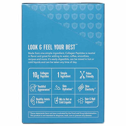 Vital Proteins Collagen Peptides Travel Packs – Type I & III, Unflavored, 10g (30-count)
