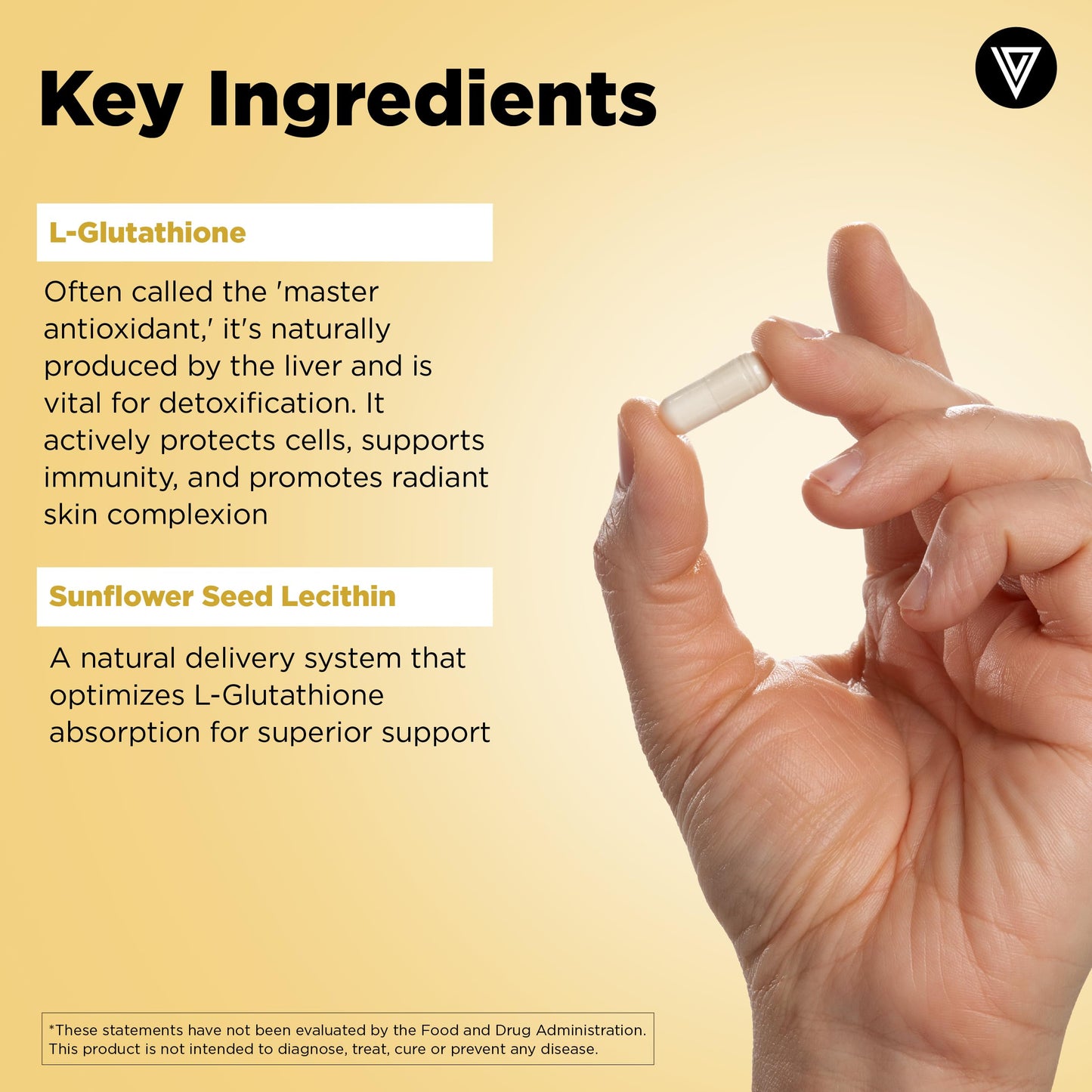 Vital Vitamins Glutathione Supplement — 500mg Liposomal Delivery