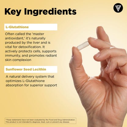 Vital Vitamins Glutathione Supplement — 500mg Liposomal Delivery