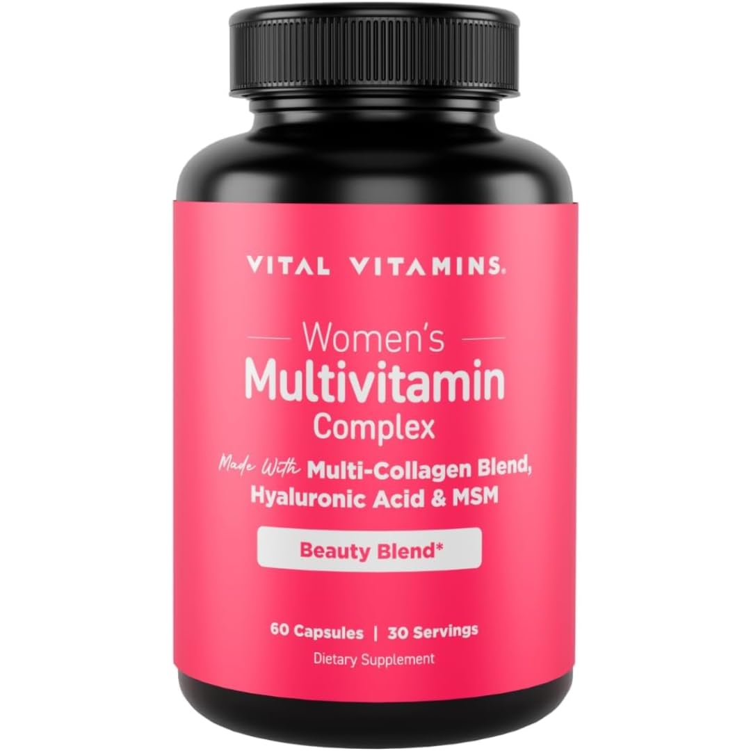 Vital Vitamins Women's Multivitamin Complex – Multi-Collagen, Hyaluronic Acid & MSM