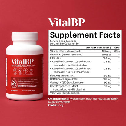 VitalBP 4 Pack – Supports Normal Blood Pressure & Circulation