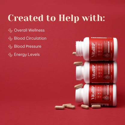 VitalBP - 2 Pack – Supports Normal Blood Pressure with CoQ10, L-Citrulline, K2 & D3 – 60 Capsules