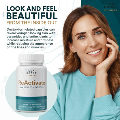 Vitalifi ReActivate Skin Health Formula by Dr. Rosenberg – 30 Count (Pack of 3)