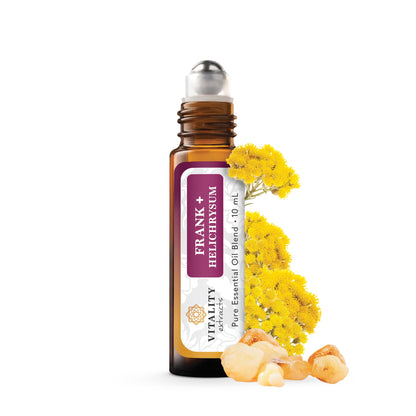 Vitality Extracts Frank+ Helichrysum Essential Oil Blend - 10ml Roll-On
