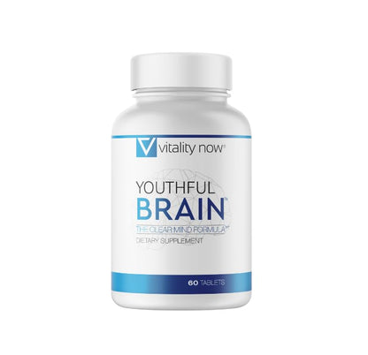 Vitality Now Youthful Brain - Brain Health Support with Bacopa & B12 | 60 Count