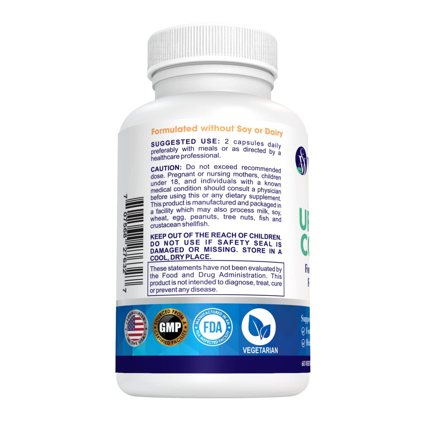 Vitality Span Uric Acid Cleanse - Turmeric & Tart Cherry, 60 Veg Capsules, Made in USA