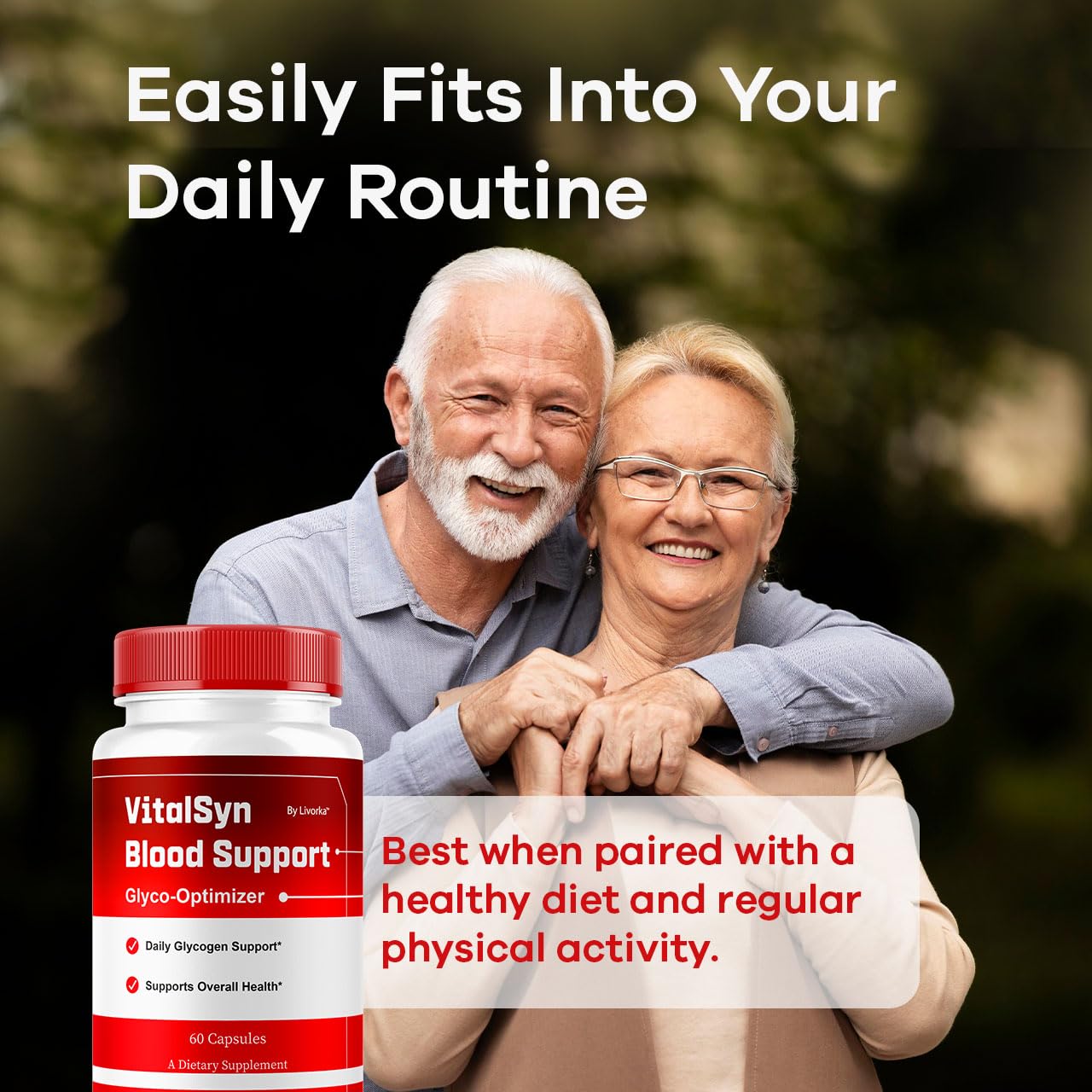 Vitalsyn Blood Support Capsules - Glyco Optimizer & Multivitamin, 60 Capsules