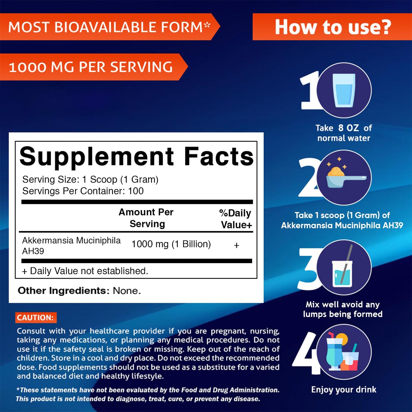 Vitamatic Akkermansia Muciniphila Gut Health - 100 g Powder