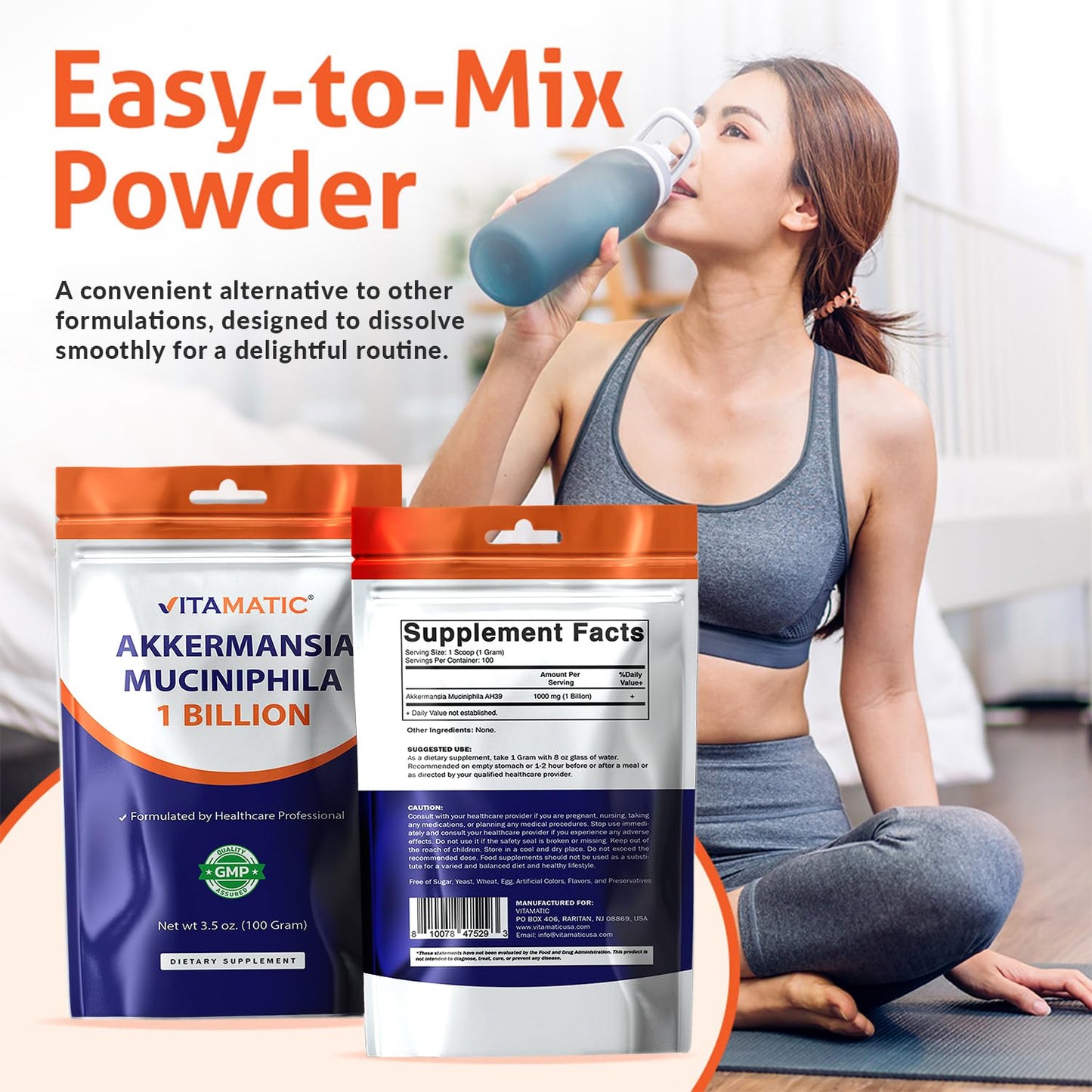 Vitamatic Akkermansia Muciniphila Gut Health - 100 g Powder