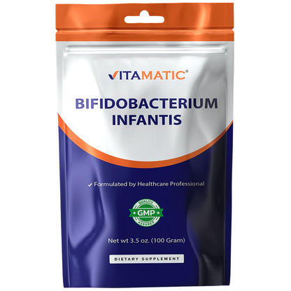 Vitamatic Bifidobacterium Infantis Probiotic Powder – Digestive & Immune Support, 100g (100 Servings)