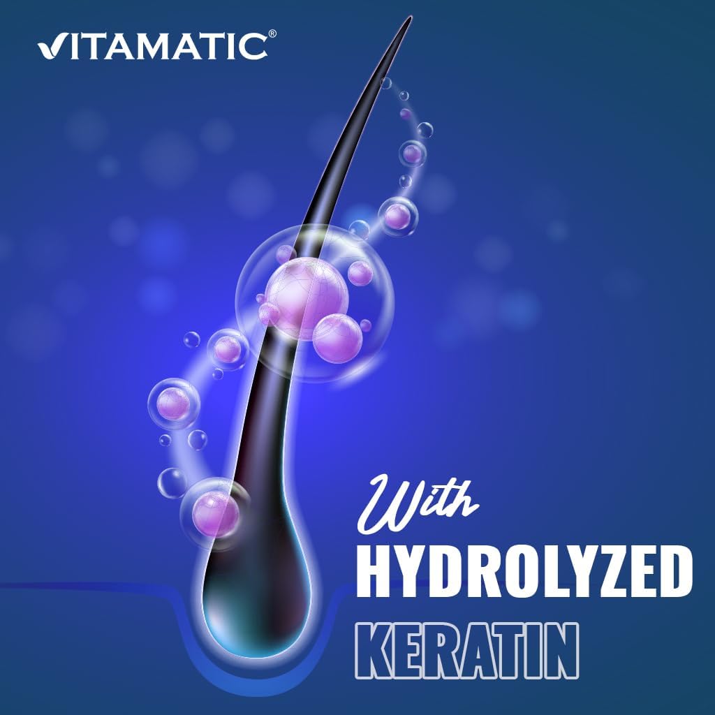 Vitamatic High Potency Biotin 20000 mcg with Keratin - 120 Vegetarian Tablets