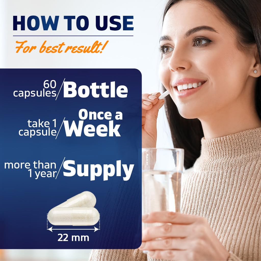 Vitamatic Vitamin D3 50,000 IU Weekly Dose – 60 Veggie Capsules