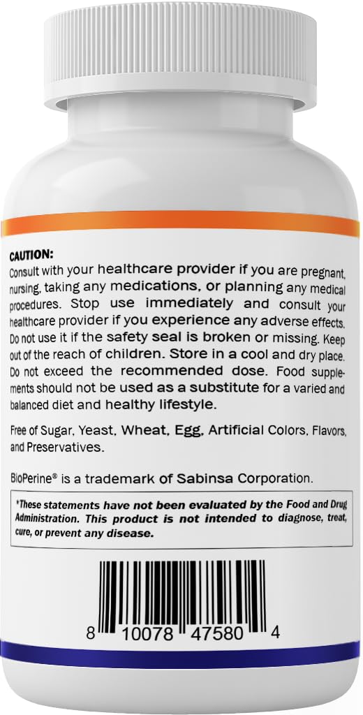 Vitamatic KSM-66 Ashwagandha 600mg + BioPerine – 60 Veggie Caps (1200 mg/2 caps)