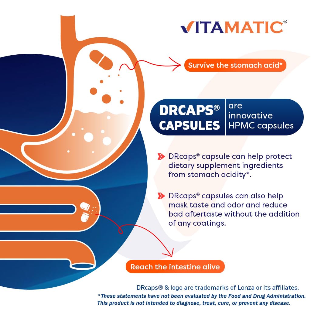 Vitamatic Lactobacillus Salivarius 2 Billion per DR Capsule – 60 Count