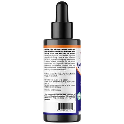 Vitamatic 4-Pack Melatonin 20mg Liquid Drops – Berry Flavor, Non-GMO