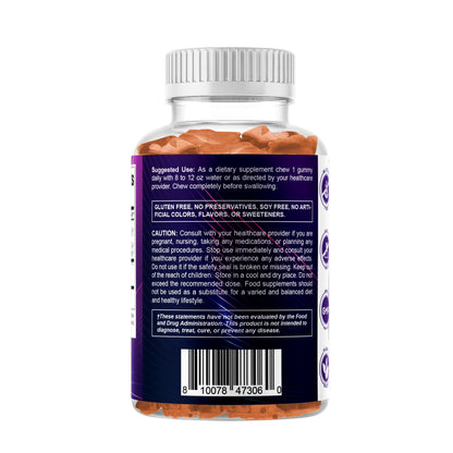 Vitamatic Milk Thistle Gummies - 10000 mg Equivalent per Serving | 50:1 Extract (200 mg) | Liver Detox & Antioxidant Support | 60 Pectin-Based Gummies