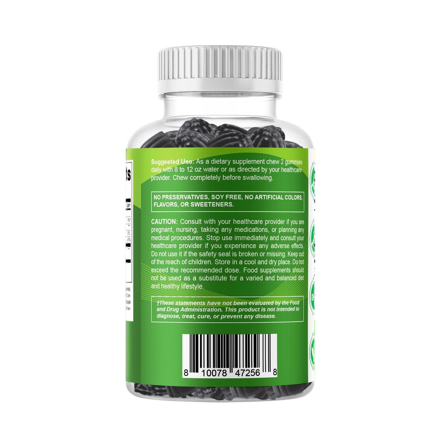 Vitamatic 2 Packs Sugar Free Moringa Gummies – 10,000 mg/Serving, Pectin-Based