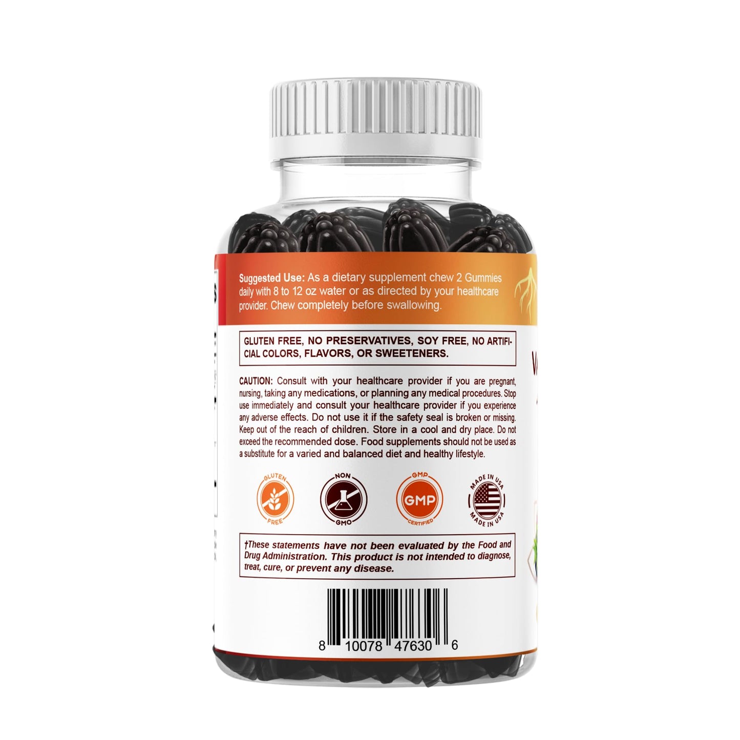 Vitamatic Valerian Root Chamomile Gummies – 6000 mg per Serving, Mixed Berry – 60 Gummies | Non-GMO, Gluten-Free