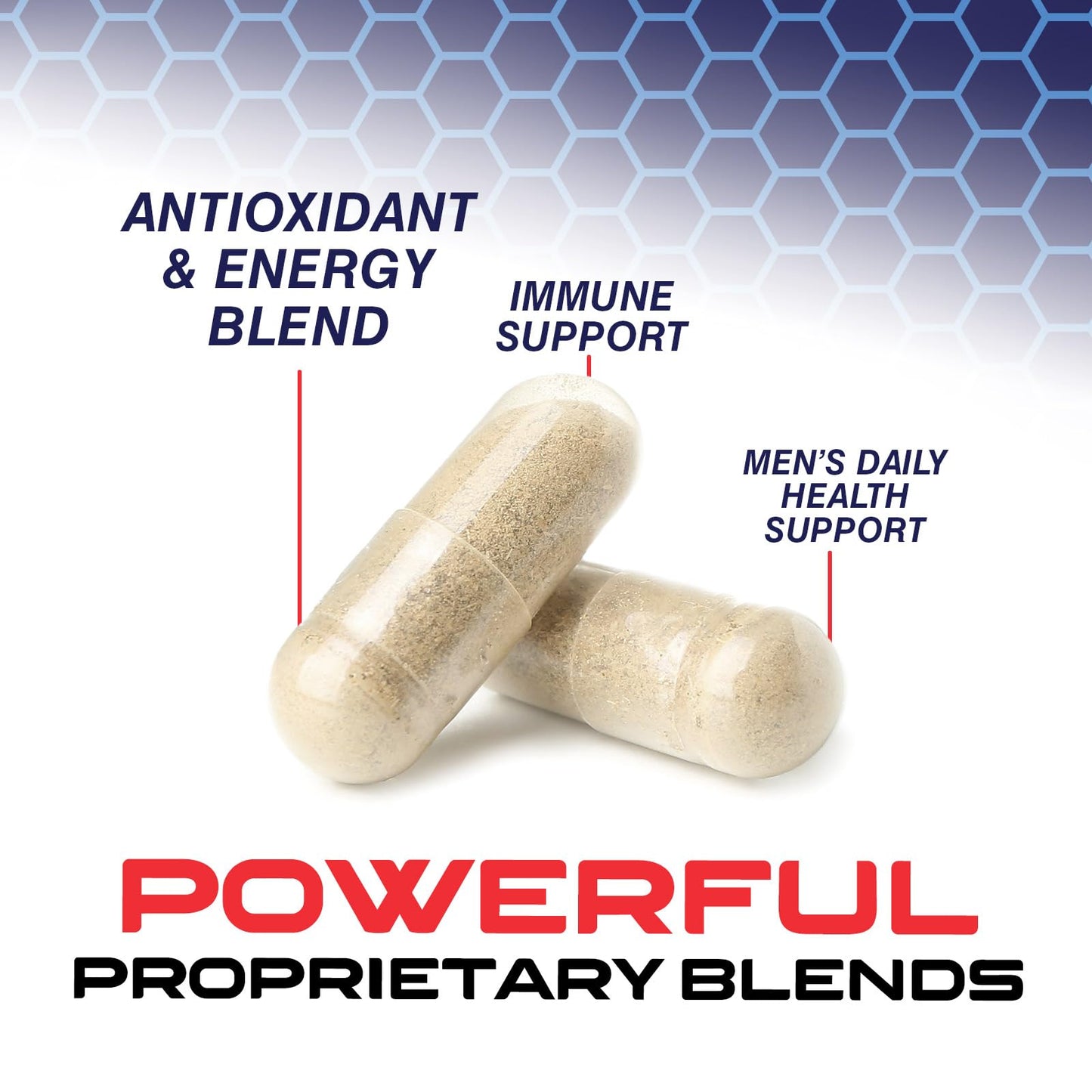 Multivitamin for Men - Immune Support, Non-GMO, 60 Capsules | SilverOnyx