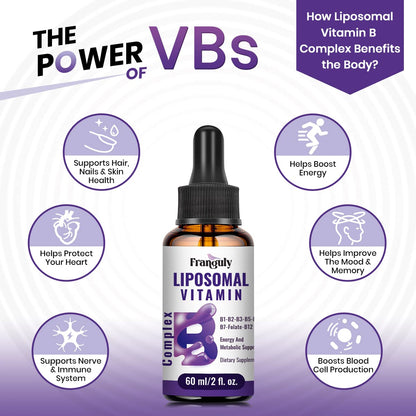 Franguly Liposomal Vitamin B Complex Liquid | High Absorption B-Complex