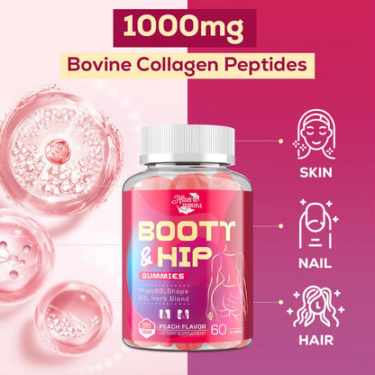 Atherionyxora Booty Gummies for Women – BBL Glow with Collagen & Herbal Blend (120)