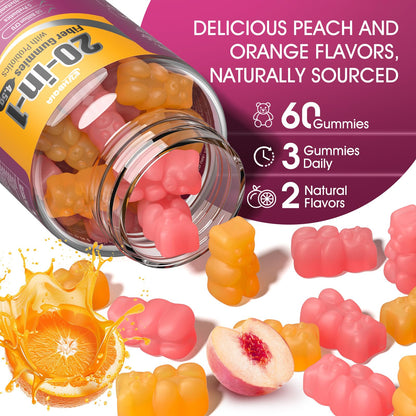 Fiber Gummies for Women – Prebiotic Probiotics & Hormone Balance (Sugar-Free, Keto Friendly)