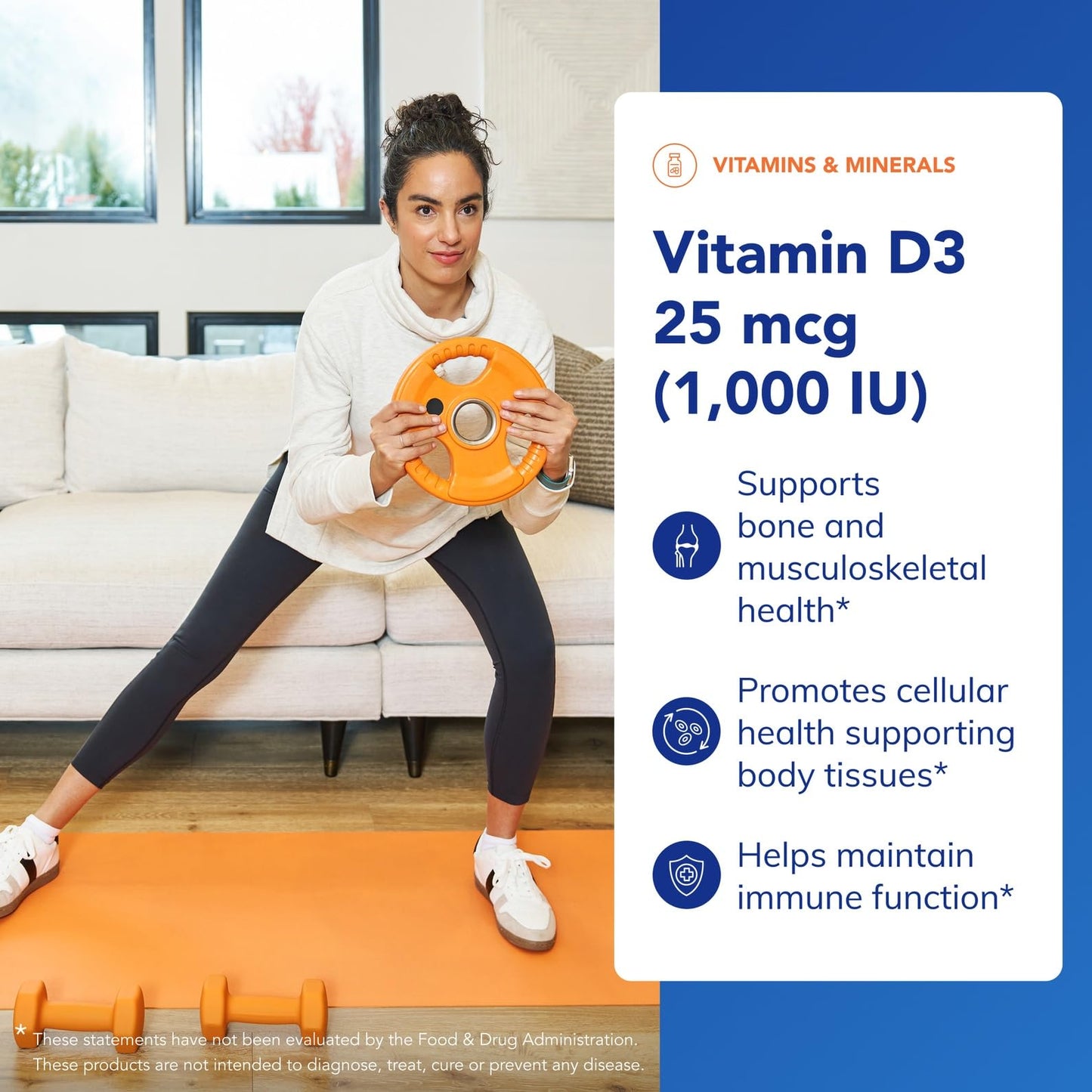 Pure Encapsulations Vitamin D3 25 mcg (1,000 IU) – Supports Bone & Immune Health | 60 Capsules