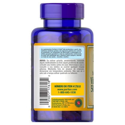 Vitamin D3 50mcg (2,000 IU) Softgels – Immune Health & Bone Support | Puritan's Pride (200 Softgels)