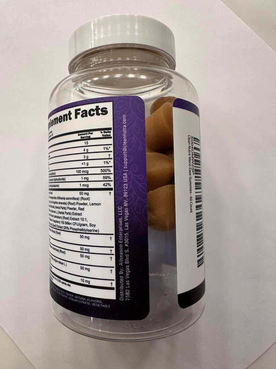 Clean Nutraceuticals Menopause Gummies for Women – Hormone Balance & Night Sweat Support