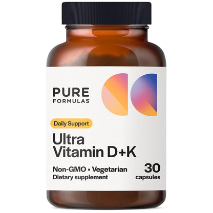 Vitamin D3 K2 5000 IU - Immune, Bone & Heart Support | Soy-Free, Non-GMO (30 Veg Capsules)