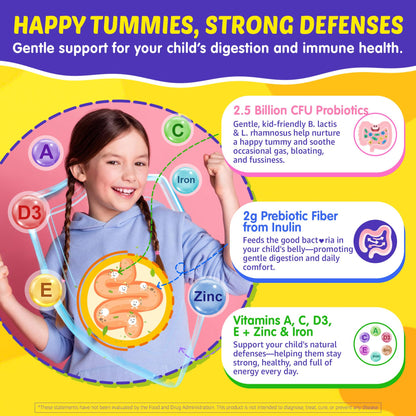 Kids Omega-3 Liposomal Multivitamin Gummies - Brain & Eye Support, 60 Count