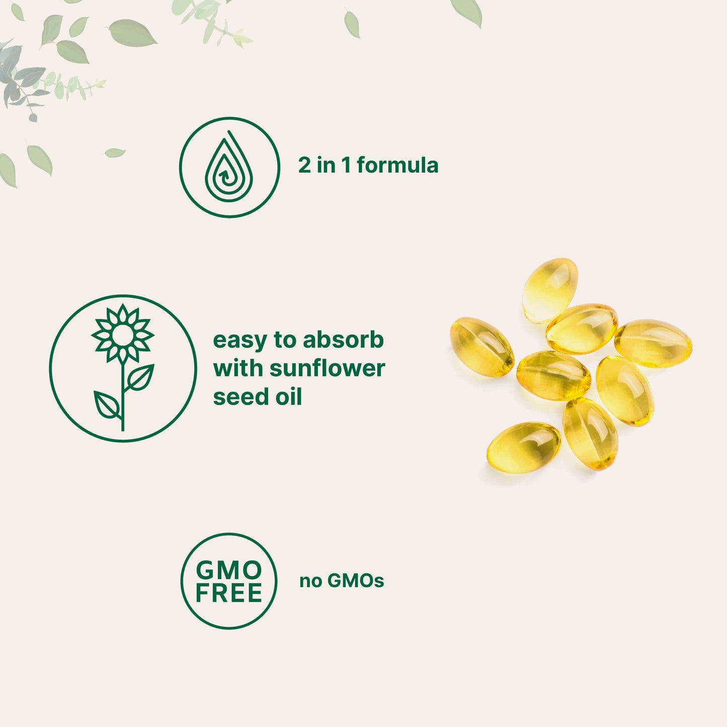 Micro Ingredients Vitamin D3 5,000 IU + K2 MK-7 100 mcg | 2 Pack (600 Softgels) | Sunflower Oil | Non-GMO | Gluten-Free