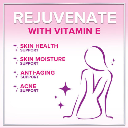 Vitamin E 400 IU Softgels – Hair & Skin Support, Immune Health, Non-GMO, Gluten Free (120 Softgels)