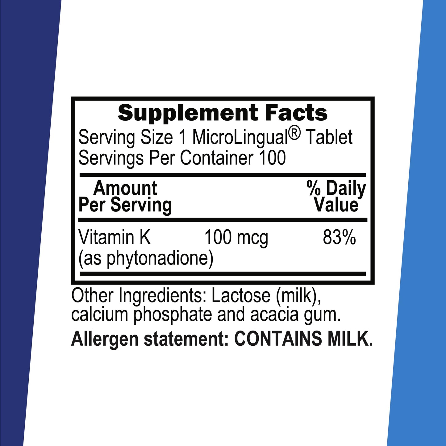 Superior Source Vitamin K 100 mcg - Bone Health & Calcium Absorption