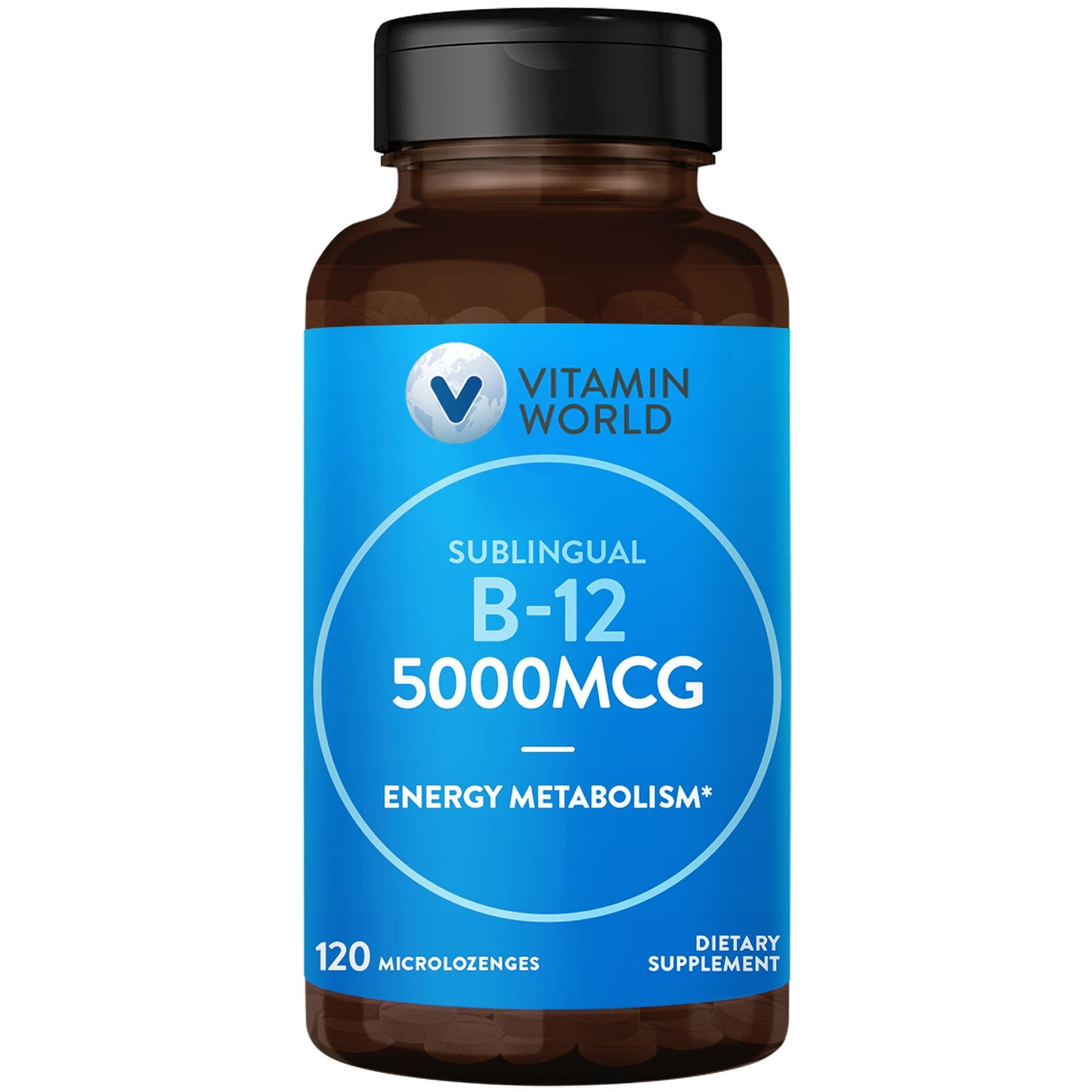 Vitamin World B-12 5000 mcg Sublingual — 120 Microlozenges