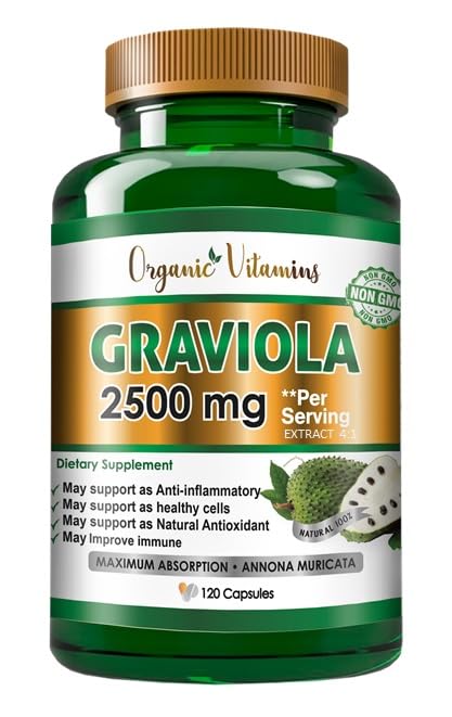 VITAMISAN Graviola Soursop – Natural Dietary Supplement (120 Capsules) – Made in USA