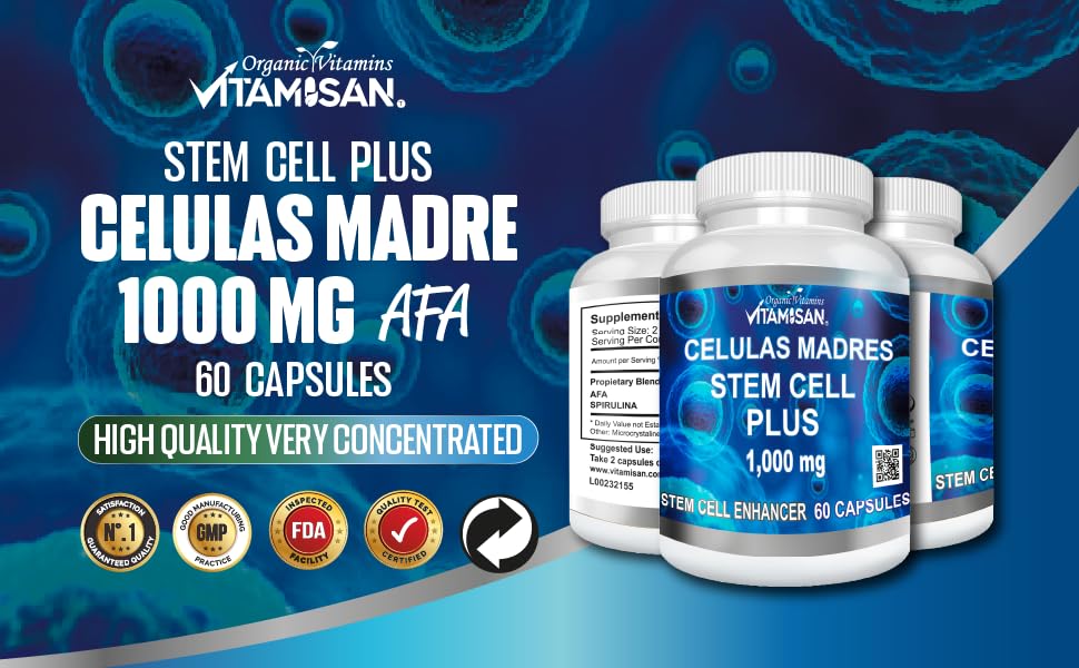Vitamisan Stem Cell Plus 1000mg with AFA - 3 Bottles
