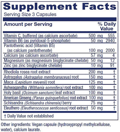 Vitanica Adrenal Assist — Vegan Adrenal Support (180 Count)
