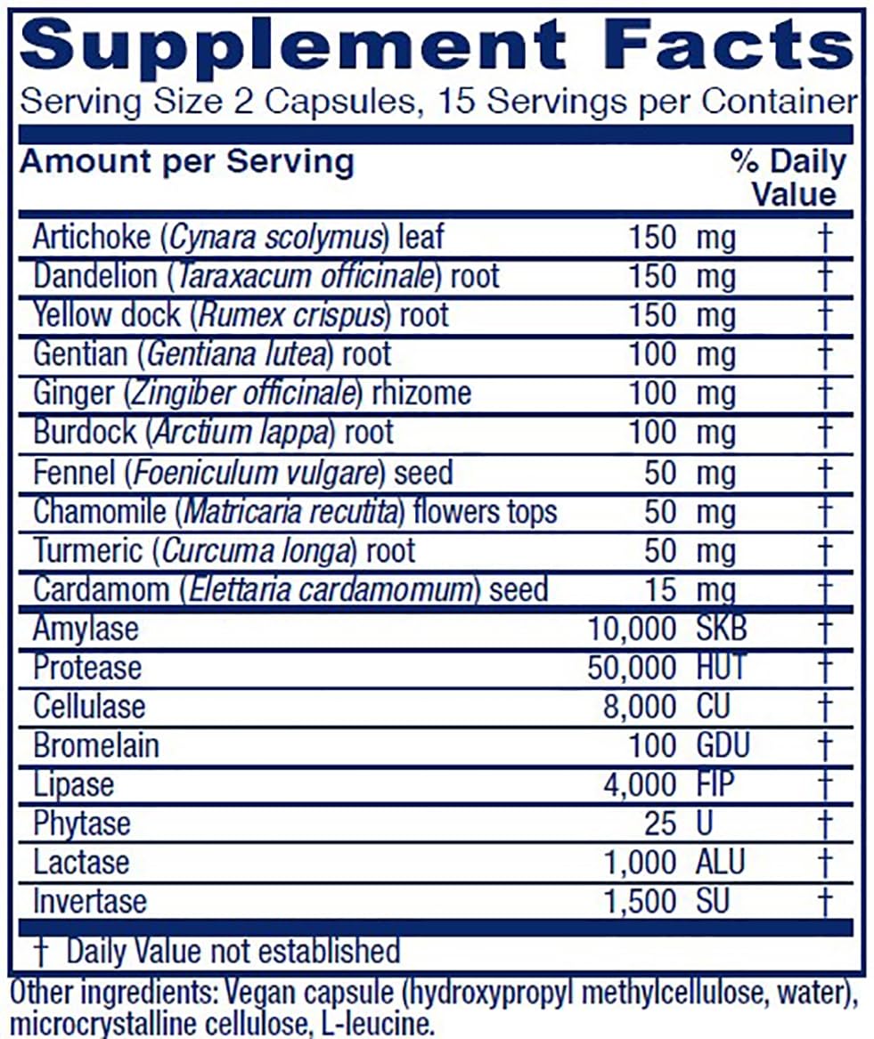 Vitanica Bitters Extra – Digestion Support, Vegan, 30 Capsules