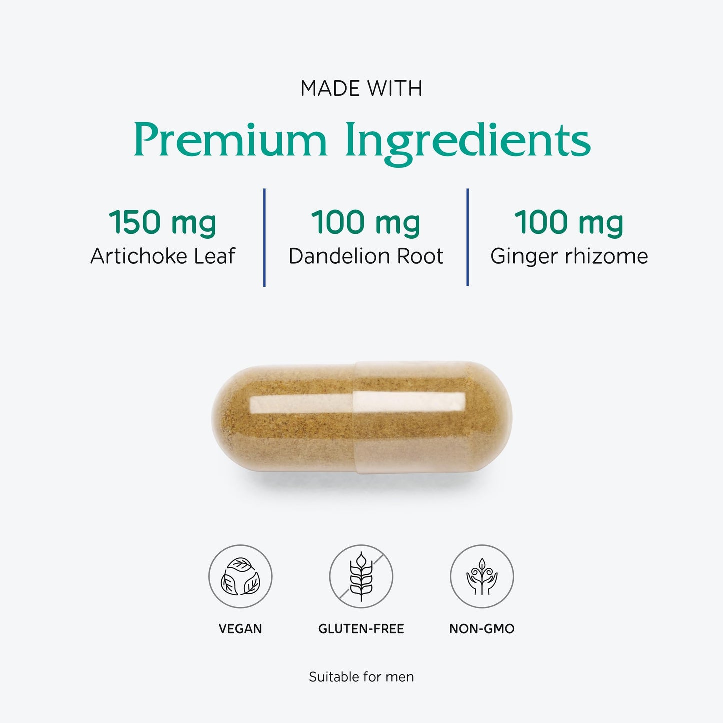Vitanica Bitters Extra | Digestion Support, Vegan, 90 Capsules