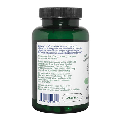 Vitanica Bitters Extra | Digestion Support, Vegan, 90 Capsules