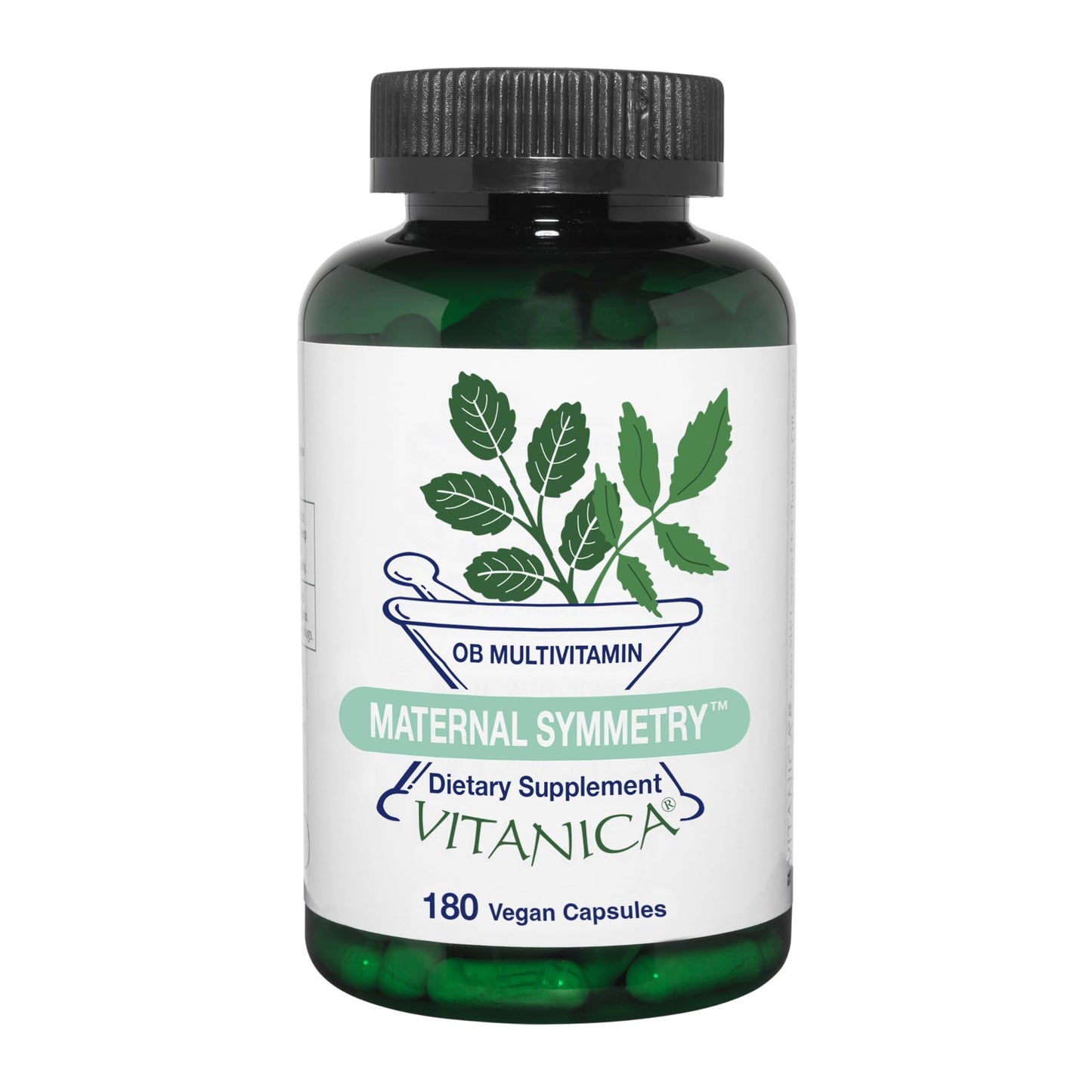 Vitanica Maternal Symmetry Prenatal & Postnatal Vitamins – Vegan, 180 Capsules