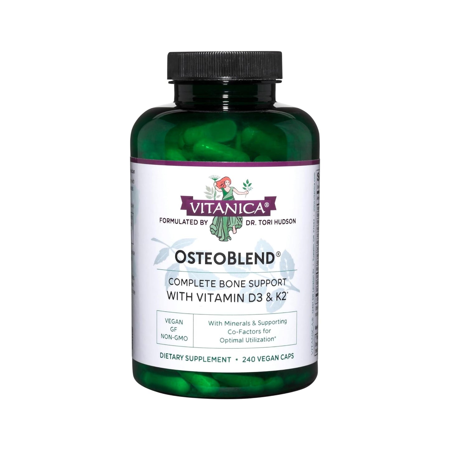 Vitanica OsteoBlend – Bone Support for Vegans | 240 Capsules