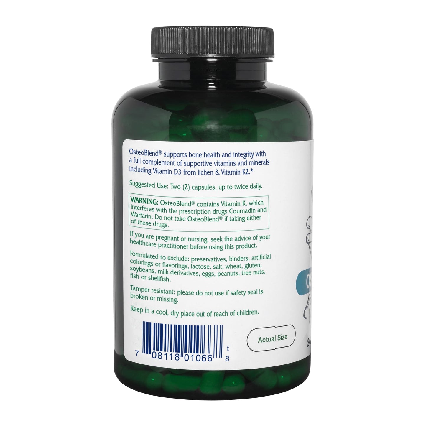 Vitanica OsteoBlend Bone Support – Vegan, 240 Capsules