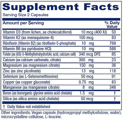 Vitanica OsteoBlend Bone Support – Vegan, 240 Capsules