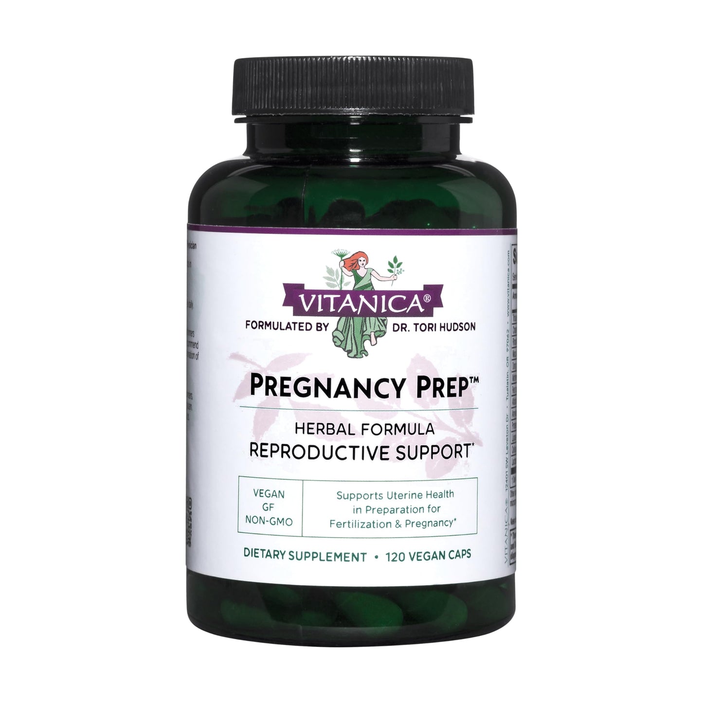 Vitanica Pregnancy Prep - Reproductive System Support, Vegan, 120 Capsules