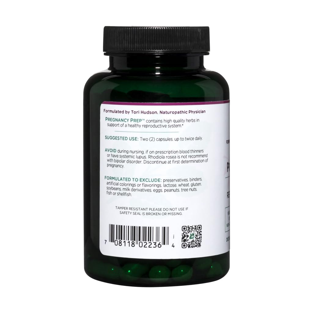 Vitanica Pregnancy Prep - Reproductive System Support, Vegan, 120 Capsules