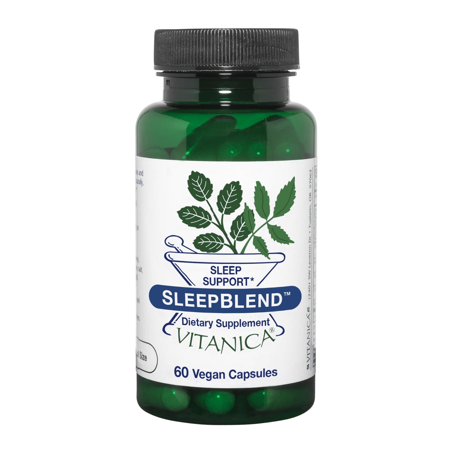 Vitanica Sleepblend – Non Habit Forming Sleep Support, 60 Capsules (Vegan)